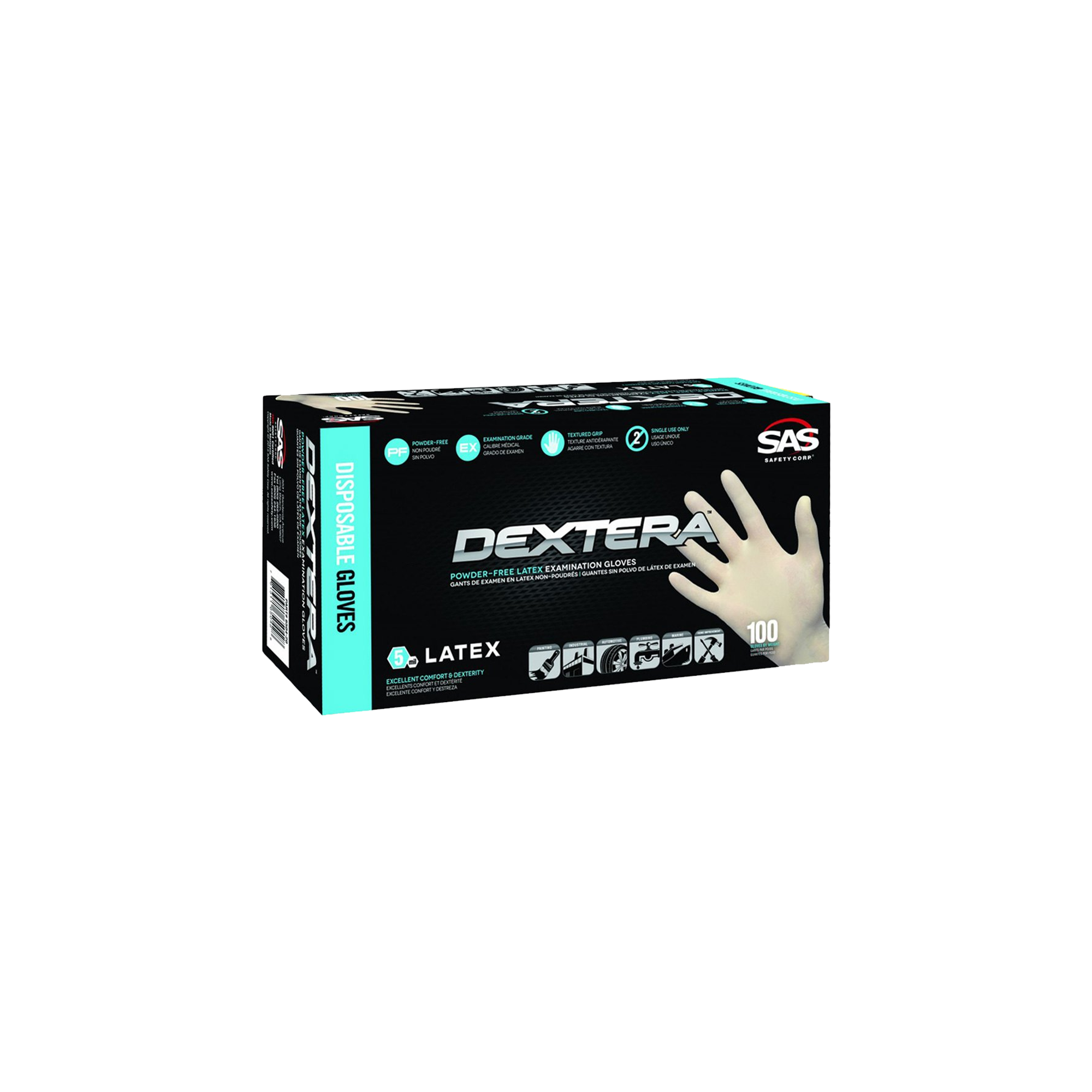 Gloves Surplus | SAS Safety | Dextera Latex Medical Exam Gloves